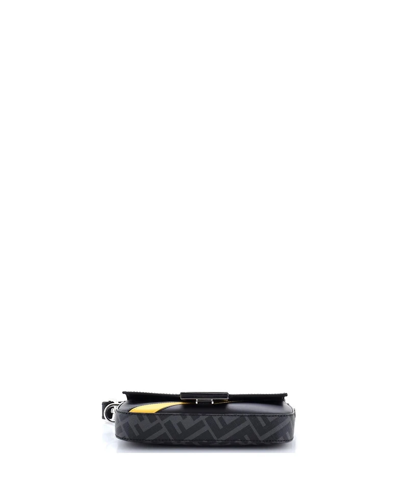 Pre-Owned Fendi Mini Baguette Nm Bag Zucca Coated Canvas and Leather