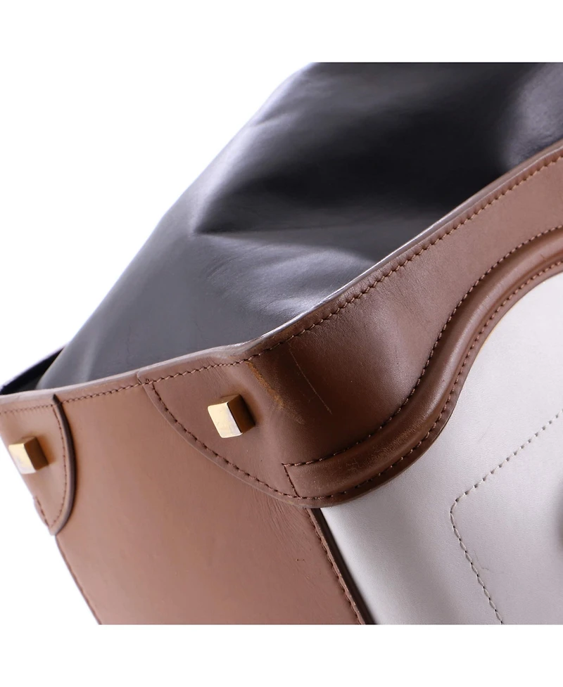 Pre-Owned Celine Mini Tricolor Luggage Bag Leather