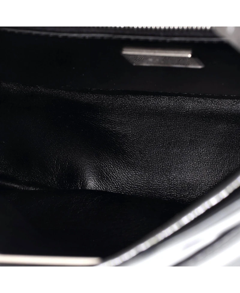 Pre-Owned Fendi Mini Resin Handle Peekaboo Bag Patent