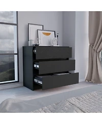 flynama 3 Drawer Mid Century Modern Dresser Multipurpose Cabinet for Kids Room Home Furniture