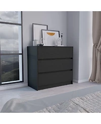 flynama 3 Drawer Mid Century Modern Dresser Multipurpose Cabinet for Kids Room Home Furniture