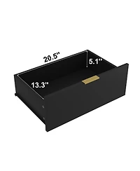 flynama Simply Modern 6 Drawer Dresser Wood for Bedroom Living Room Hallway Entryway