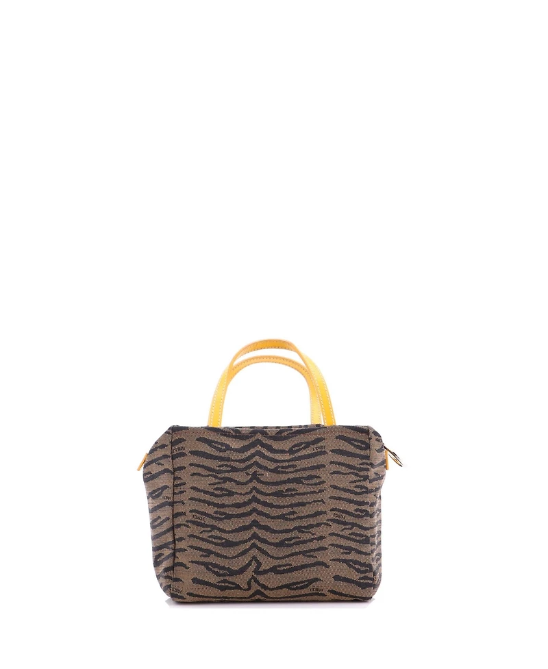 Pre-Owned Fendi Zip Tote Printed Jacquard