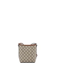 Pre-Owned Gucci Nano Gg Emblem Bucket Bag Gg Coated Canvas