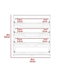 flynama 5 Drawer Modern Dresser Organizer Cabinet for Nursery Home Furniture with Spacious Drawers Easy Assembly Durable B