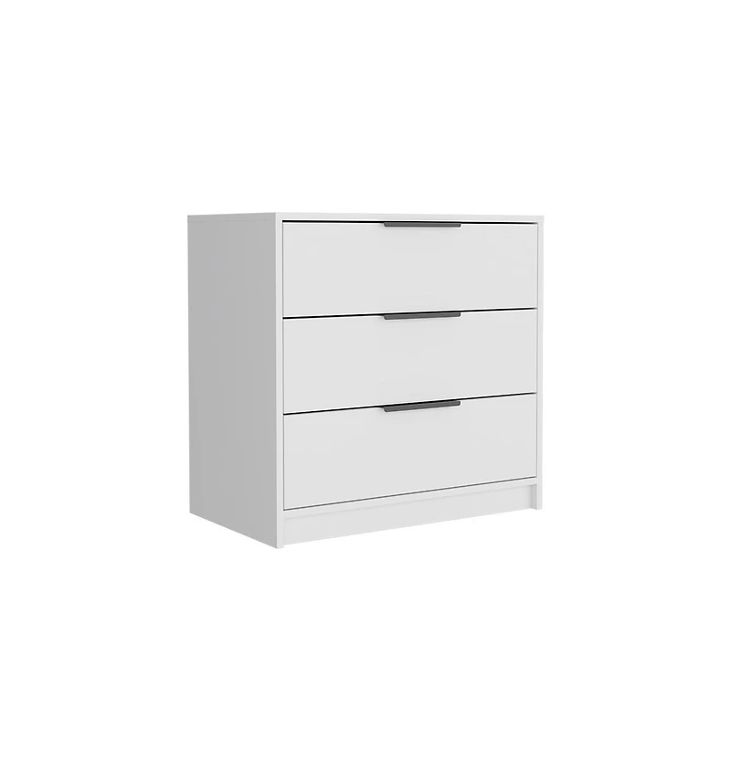 flynama 3 Drawer Contemporary Dresser Sturdy Cabinet for Living Room Home Furniture with Spacious Drawers Easy Assembly