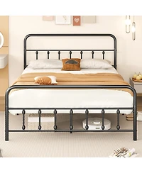 Sugift Bed Frame with Headboard and Under Bed Storage