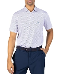 Tailorbyrd Men's Stars Printed Performance Polo