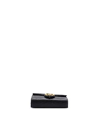 Pre-Owned Gucci Mini Gg Marmont Chain Wallet Matelasse Leather