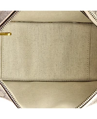 Pre-Owned Gucci Large Ophidia Curved Zip Shoulder Bag Gg Coated Canvas with Leather