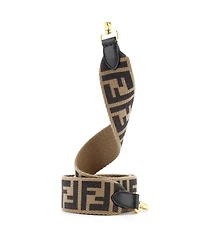 Pre-Owned Fendi Strap You Shoulder Strap Zucca Canvas with Leather