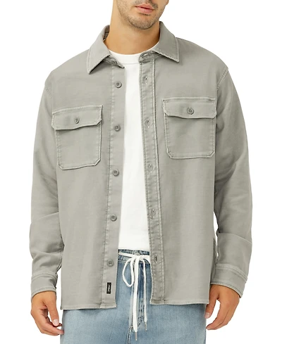 Silver Jeans Co. Men's Knit Flex Button-Up Shirt
