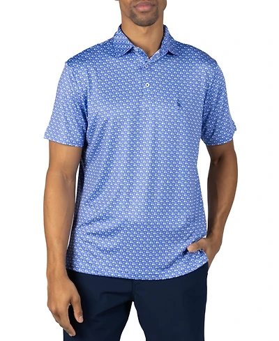 Tailorbyrd Men's Carts and Byrds Printed Performance Polo