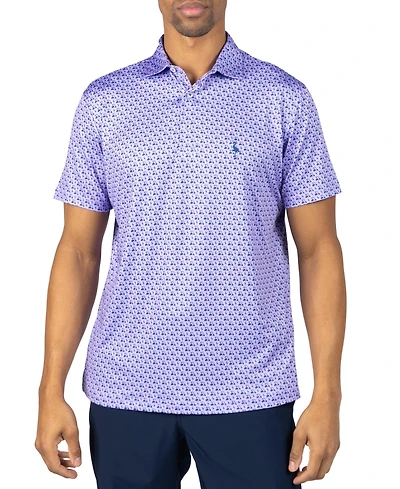 Tailorbyrd Men's Carts and Byrds Printed Performance Polo