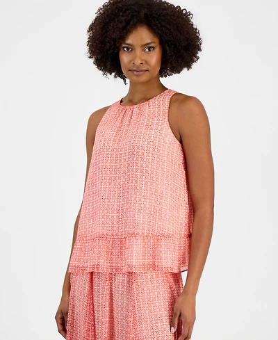 Vince Camuto Women's Peplum-Hem Sleeveless Top