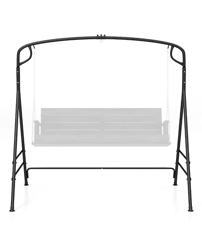Mecale Outdoor Metal Swing Frame Stand with Extra Side Bars