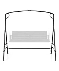Mecale Outdoor Metal Swing Frame Stand with Extra Side Bars