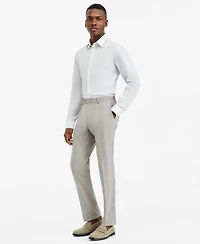 Ted by Baker Men's Modern-Fit Gray Plaid Suit Separate Pants