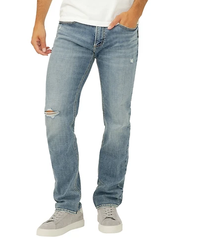 Silver Jeans Co. Men's Allan Slim-Fit Straight-Leg Luxe Heritage
