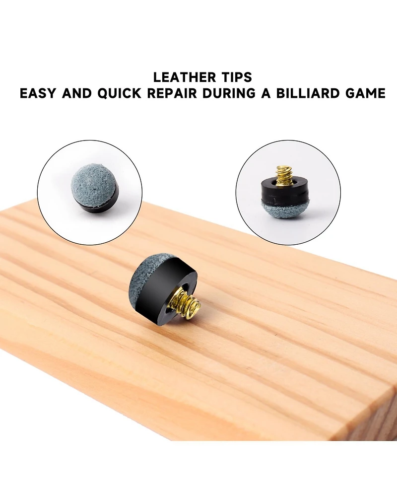 Gse Games & Sports Expert Billiard Stick Nylon Ferrules, Pool Cue Screw-in Ferrules Replacement