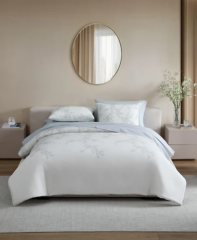 Vera Wang Trailing Vines Cotton 3-Pc. Comforter Set, Queen