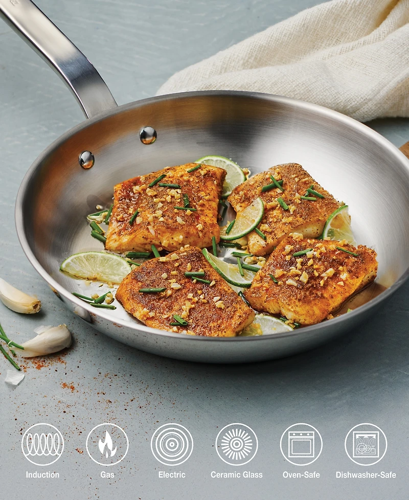 Tramontina Tempo Tri-Ply Base Stainless Steel 10" Frying Pan