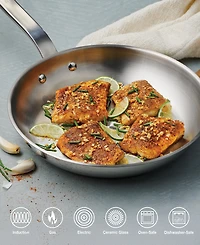 Tramontina Tempo Tri-Ply Base Stainless Steel 10" Frying Pan