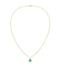 Macy's Citrine (3/4 ct. t.w.) & Lab Grown White Sapphire (1/4 Necklace 14k Gold Over Sterling Silver (Also Available Multi-Stones)
