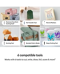 Cricut Explore 5 Crafting Machine Bundle with Smart Vinyl, Smart Iron-On, Accessories and Digital Design eBook