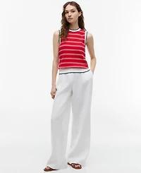 Tommy Hilfiger Women's Intarsia Flag Crewneck Sweater