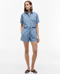 Tommy Hilfiger Women's Star Printed Chambray Shorts