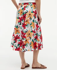 Tommy Hilfiger Women's Belted Midi Skirt