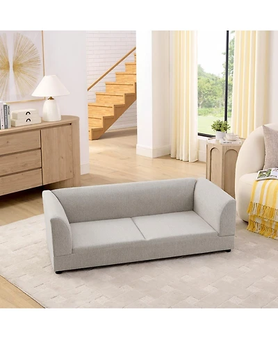 6thdruple Oversized Dog Sofa with Backrest and Armrests for Medium and Large Dogs