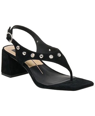 Dolce Vita Women's Yves Studded Square Toe Thong Dress Sandals