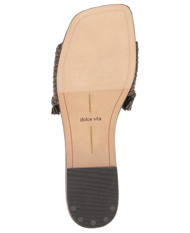 Dolce Vita Women's Lenya Banded Slip-On Flat Sandals