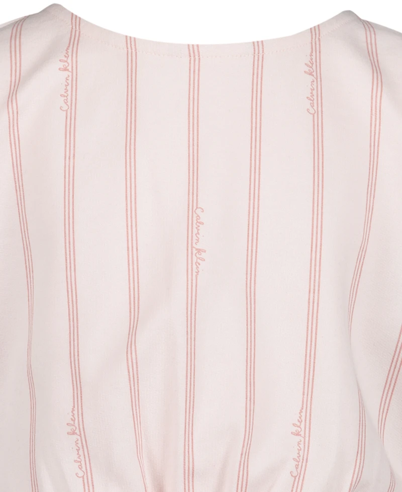 Calvin Klein Girls' 7-16 Short-Sleeve Romper