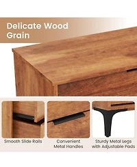 Sugift Three Drawer Dresser with Interlock Safety System