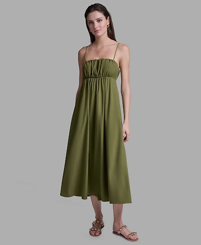 Bcbg Women's Square Neck Midi Dress