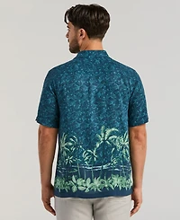 Cubavera Men's Tropical Horizon Print Shirt