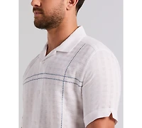 Cubavera Men's Cotton Blend Embroidered Shirt
