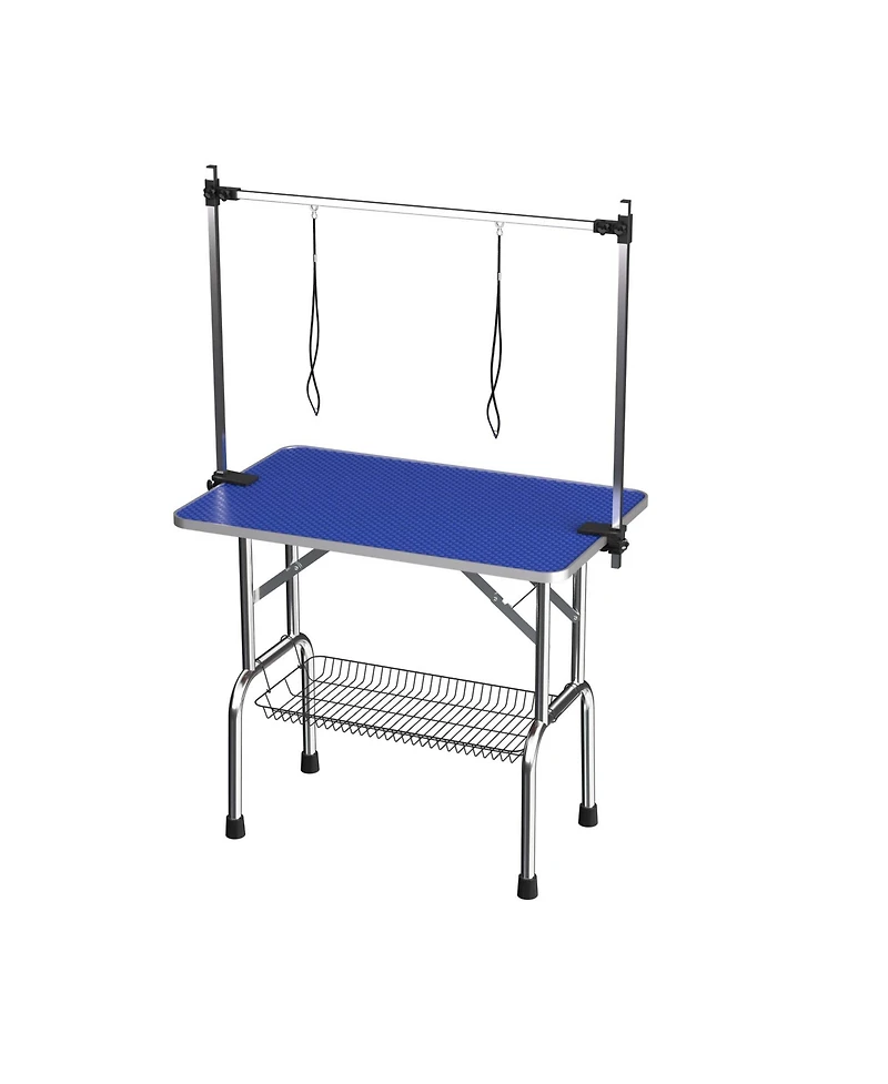 Aostirmotor 42" Large Heavy Duty Pet Grooming Table for Dogs and Cats with Adjustable Arm