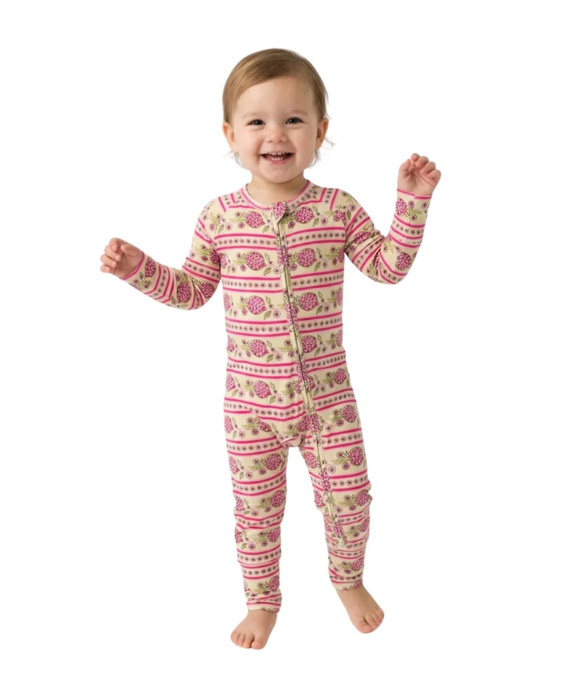 Motette Baby Girl's Pomegranate Soiree Bamboo Sleeper