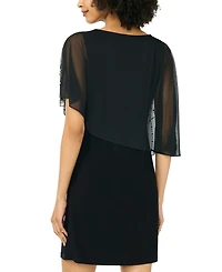 Msk Petite Crewneck A-Line Dress