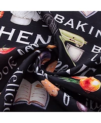 Rt Designers Collection Polyester Cucina Bless 3 Piece Kitchen Curtains Valance and Tiers Set 52" x 18" Muticolor