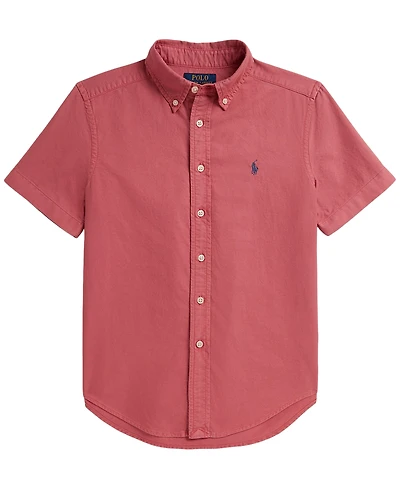 Polo Ralph Lauren Boys' 8-20 Garment-Dyed Oxford Shirt