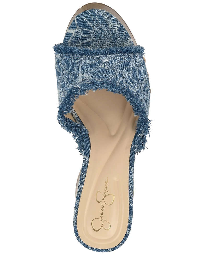 Jessica Simpson Women's Cezia Wooden Platform Sandals