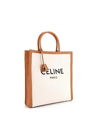 Pre-Owned Celine Large Vertical Cabas Tote Canvas with Leather