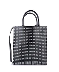 Pre-Owned Celine Small Vertical Cabas Tote All Over Logo Print Leather