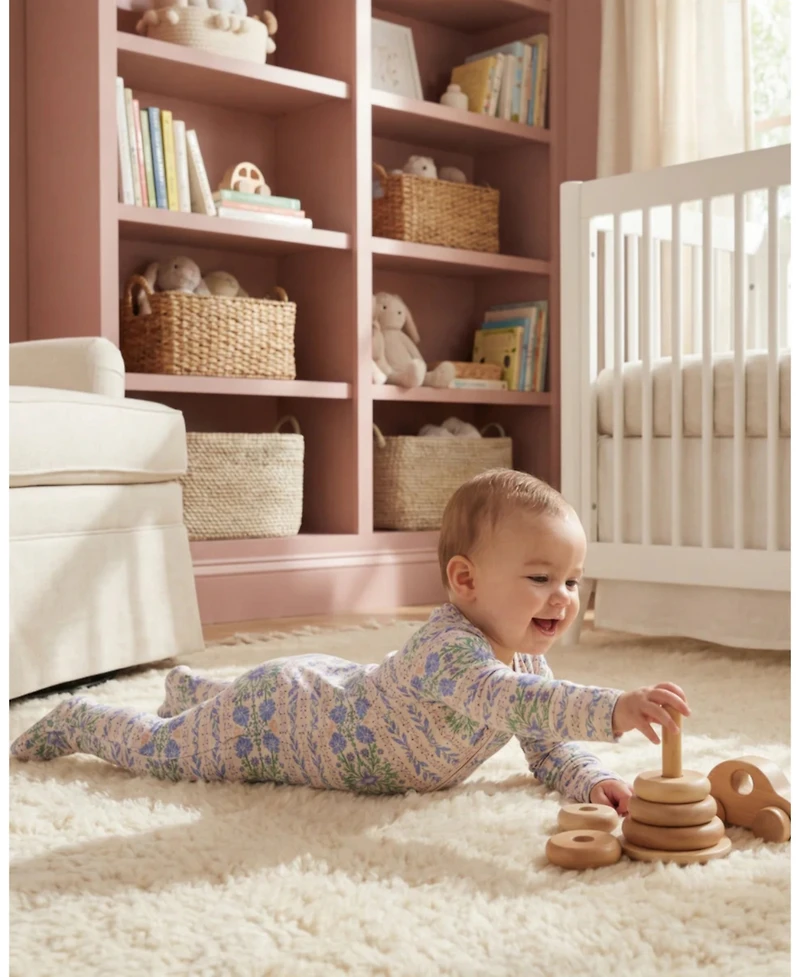 Motette Baby Girl's Spring Cascade Bamboo Sleeper