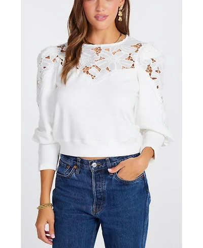 Bishop + Young Women's Flora Texture Pullover